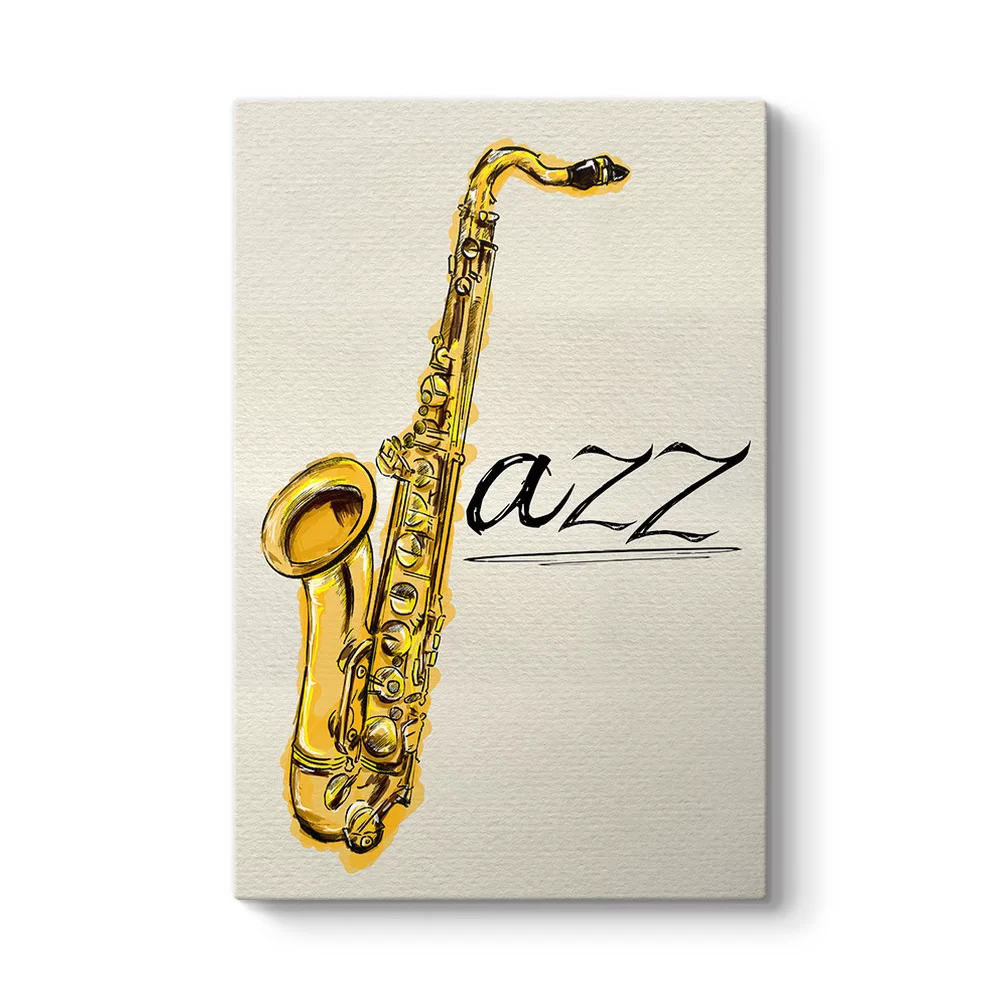Saksafon Jazz Tablosu - Model 2